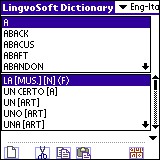 LingvoSoft Dictionary English <-> Italian for Palm 3.2.90 screenshot
